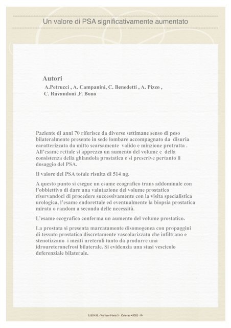 aumento consistenza prostata