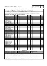 Verbale - Ingegneria - Università degli Studi di Padova