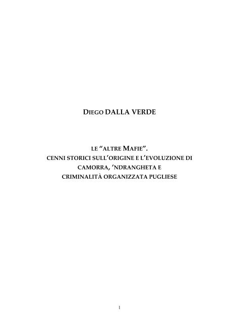 DIEGO DALLA VERDE - Ssai - Ministero Dell'Interno