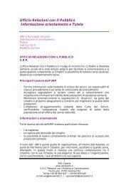 Informazioni e Tutela - ASL Caserta