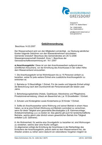 Gebührenordnung: - Gemeinde St. Stefan ob Stainz