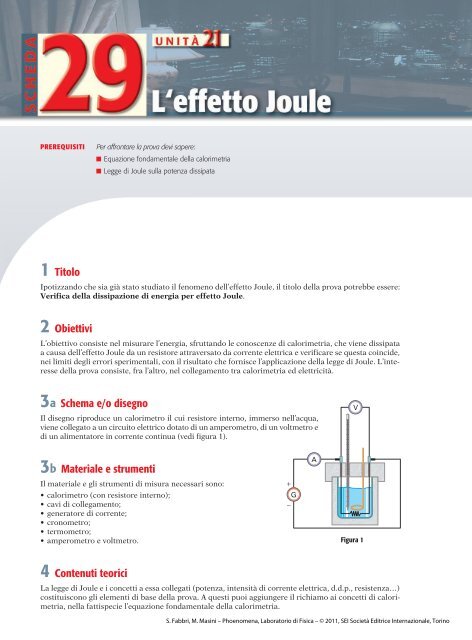 Laboratorio di Fisica - Sei