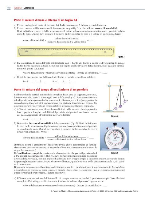 Laboratorio di Fisica - Sei