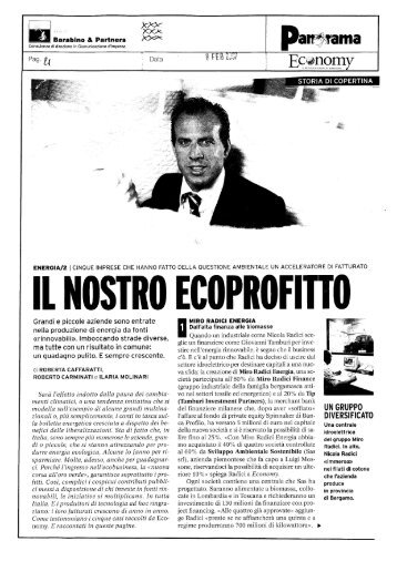 IL NOSTRO ECOPROFITTO - miro radici finance