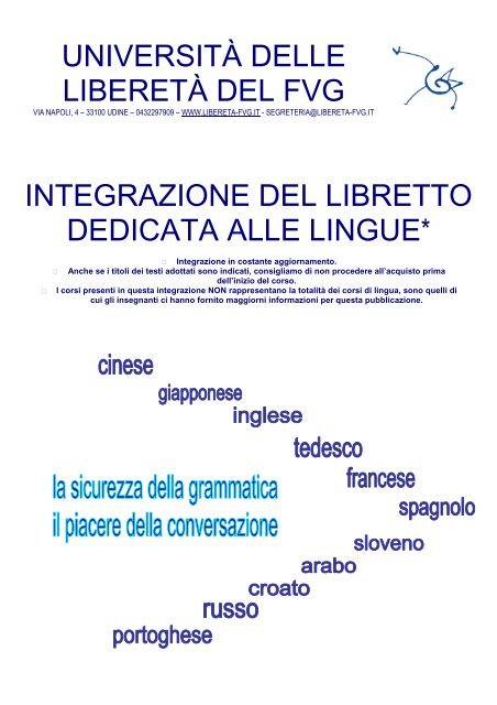 Approfondimento Corsi Di Lingue Universita Delle Libereta