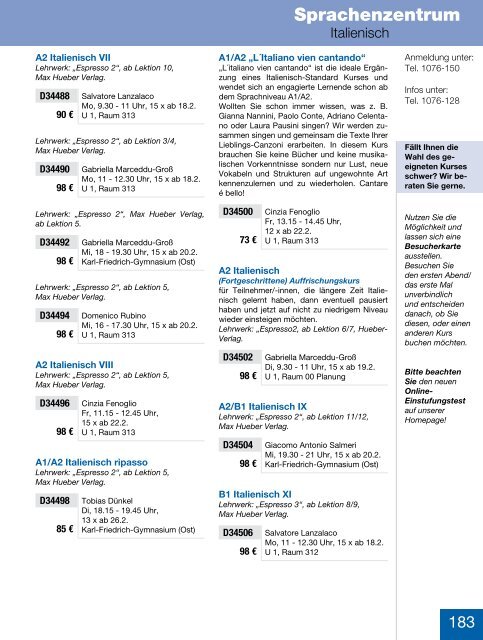 (Seite 124-205) Sprachenzentrum - Mannheimer Abendakademie ...