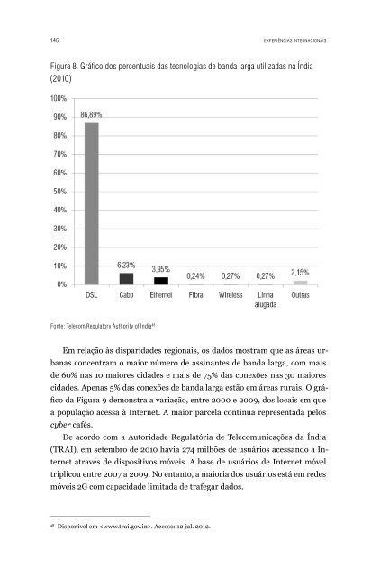 Caminhos para a universalização da inTerneT banda larga