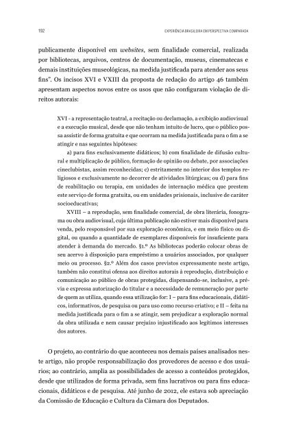 Caminhos para a universalização da inTerneT banda larga