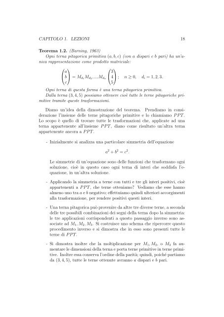 Tesi di Laurea di Valentina Boccini - Dipartimento di Matematica e ...