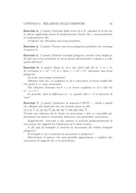 Tesi di Laurea di Valentina Boccini - Dipartimento di Matematica e ...