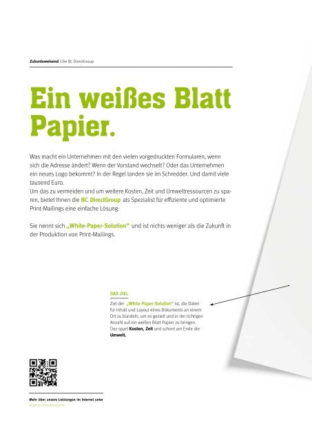 Die optimale Lösung für Ihre Print-Mailings: