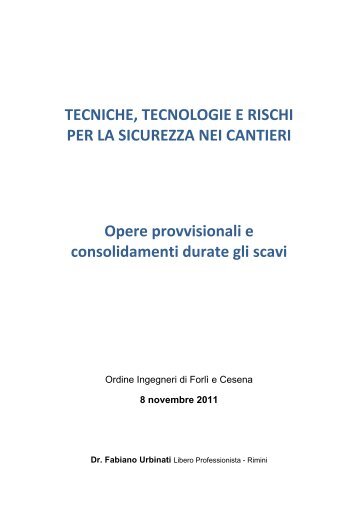 opere provvisionali.pdf - Ordine degli Ingegneri di Forli - Cesena