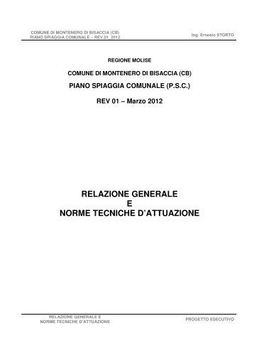 relazione generale e norme tecniche d'attuazione - Regione Molise