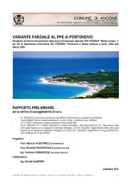 VARIANTE PARZIALE AL PPE di PORTONOVO - Comune di Ancona
