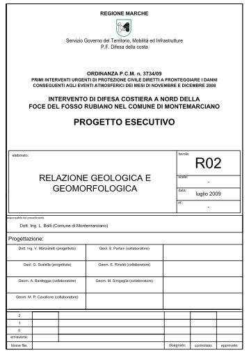 relazione geologica e geomorfologica - Comune di Montemarciano