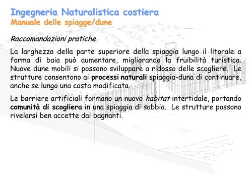 Linee Guida per gli interventi di difesa ambientale delle dune ... - catap