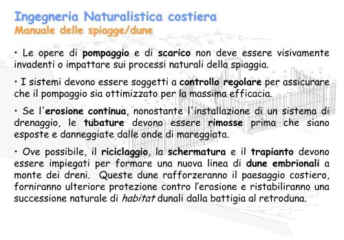 Linee Guida per gli interventi di difesa ambientale delle dune ... - catap