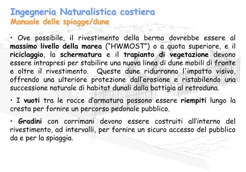 Linee Guida per gli interventi di difesa ambientale delle dune ... - catap