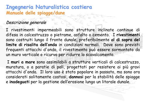 Linee Guida per gli interventi di difesa ambientale delle dune ... - catap