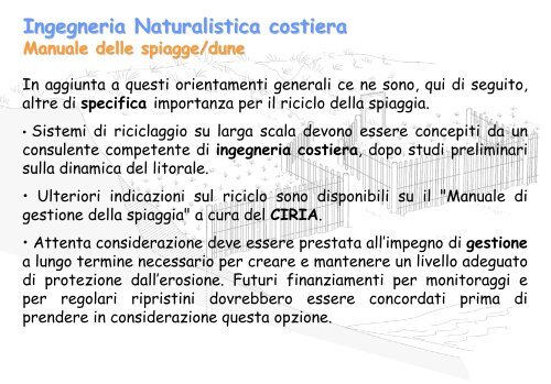 Linee Guida per gli interventi di difesa ambientale delle dune ... - catap