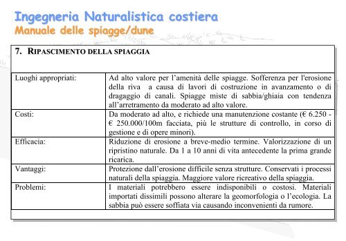 Linee Guida per gli interventi di difesa ambientale delle dune ... - catap