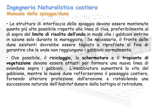 Linee Guida per gli interventi di difesa ambientale delle dune ... - catap