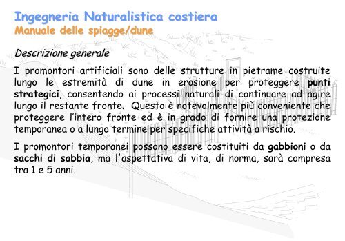 Linee Guida per gli interventi di difesa ambientale delle dune ... - catap