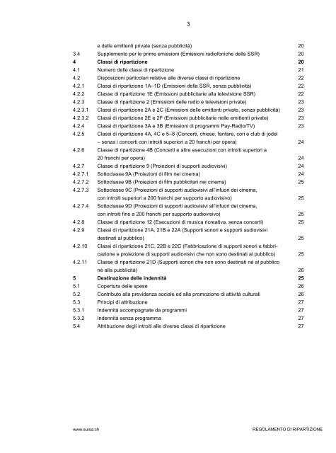 REGOLAMENTO DI RIPARTIZIONE - Suisa