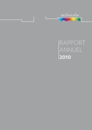 RAPPORT ANNUEL 2010 - Technicolor