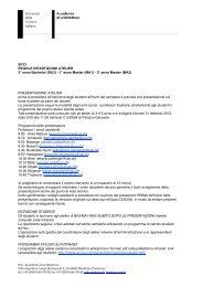 SP13 REGOLE RIPARTIZIONE ATELIER 3° anno Bachelor (BA3) - 1 ...