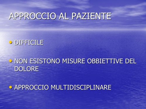 La patologia discoartrosica - Facoltà di Medicina e Chirurgia