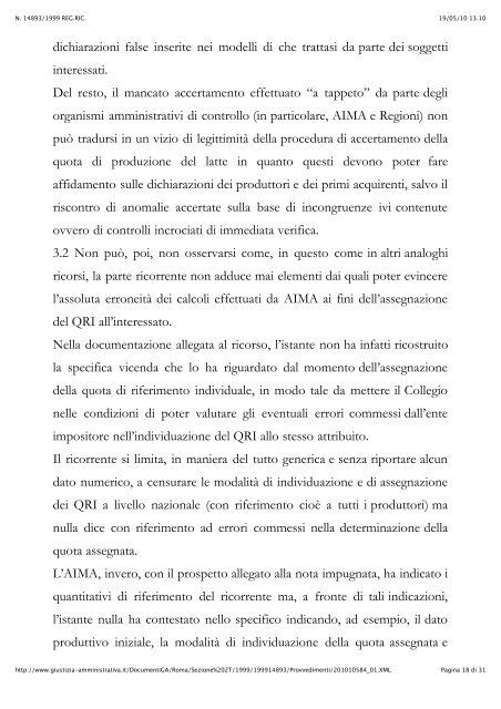 Sentenze Tar Lazio mettono in dubbio criteri di ... - A.Pro.La.V.