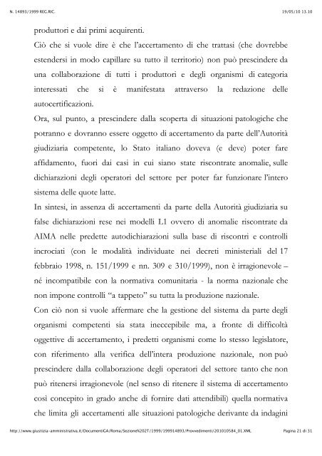 Sentenze Tar Lazio mettono in dubbio criteri di ... - A.Pro.La.V.