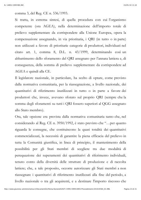 Sentenze Tar Lazio mettono in dubbio criteri di ... - A.Pro.La.V.