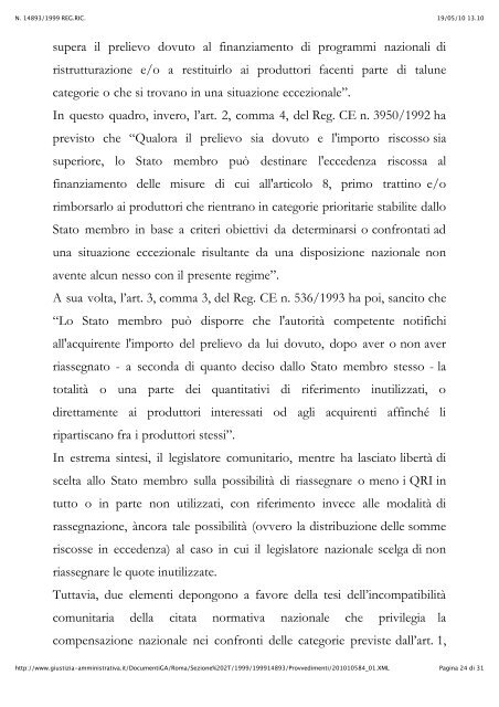 Sentenze Tar Lazio mettono in dubbio criteri di ... - A.Pro.La.V.