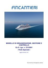 Modello 231 Parte Speciale - Fincantieri