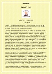 Padre Pio, vita e miracoli - L'Oasi di Engaddi