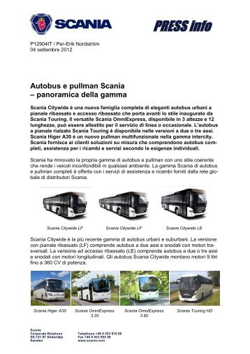 Scania press release