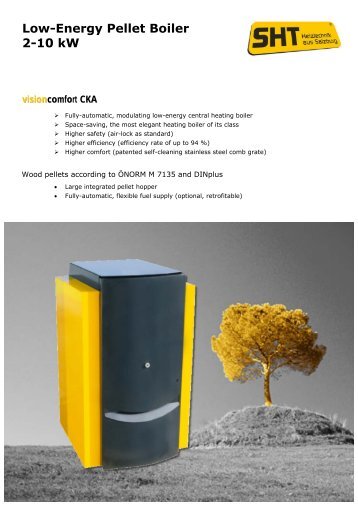 Low-Energy Pellet Boiler 2-10 kW visioncomfort CKA