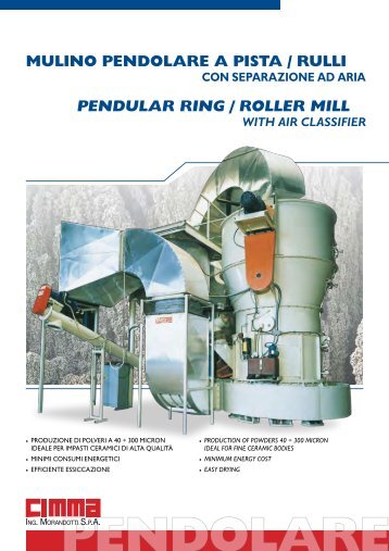 mulino pendolare a pista / rulli pendular ring / roller mill - goNet