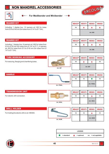 Ercolina Catalogue - Pipe & Tube Machines LTD