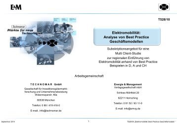 Angebot der Studie - Technomar