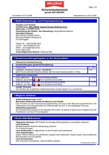 Teppich-Fleckenentferner 0,5 l GTIN/EAN - techno-rent