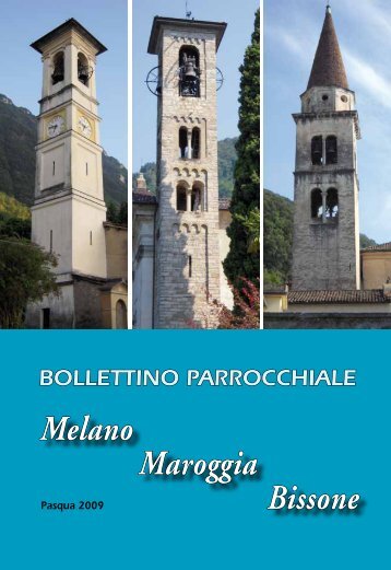 Bollettino parrocchiale Pasqua 2009 - Parrocchia di San Carpoforo ...