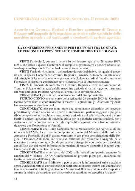 Prontuario dei consumi di carburante per l'impiego ... - Enama