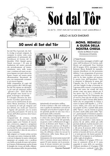 50 anni di Sot dal Tôr - Il Paese delle Meridiane