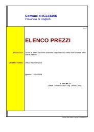 Elenco Prezzi - Comune di Iglesias
