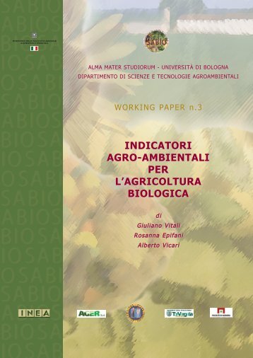 indicatori agro-ambientali per l'agricoltura biologica - Inea