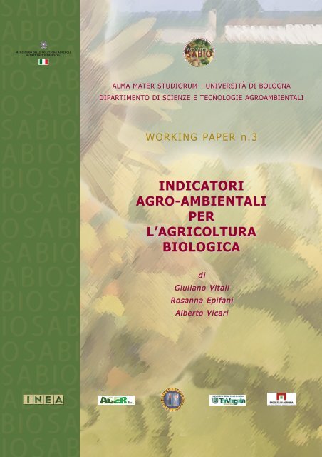 indicatori agro-ambientali per l'agricoltura biologica - Inea