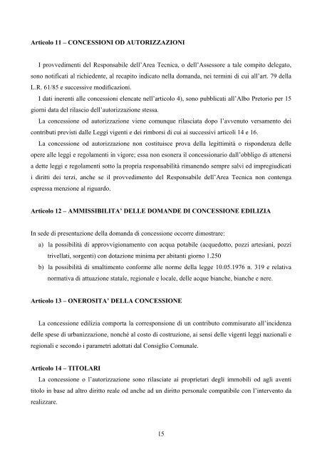 Regolamento edilizio - Comune di Sant'Anna d'Alfaedo